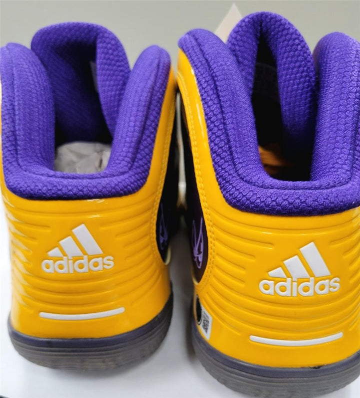 Snoop Dogg signed "Lakers" Adidas adiPure Shoes Autograph ~ Beckett BAS