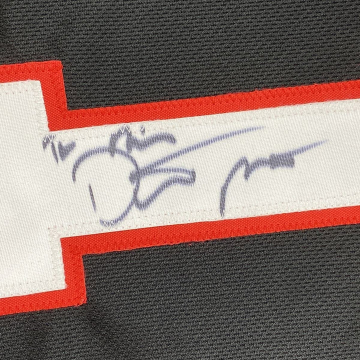 Autographed/Signed DUSTIN POIRIER UFC MMA Black Jersey Shirt PSA COA Auto