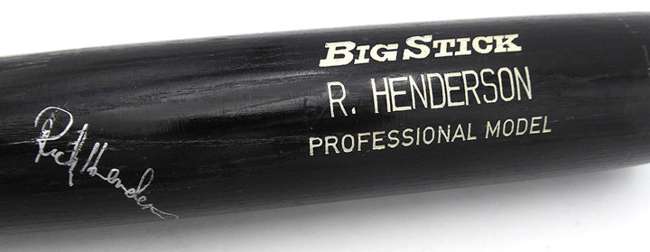 Rickey Henderson Auto Adirondack Professional Model Bat Athletics PSA/DNA