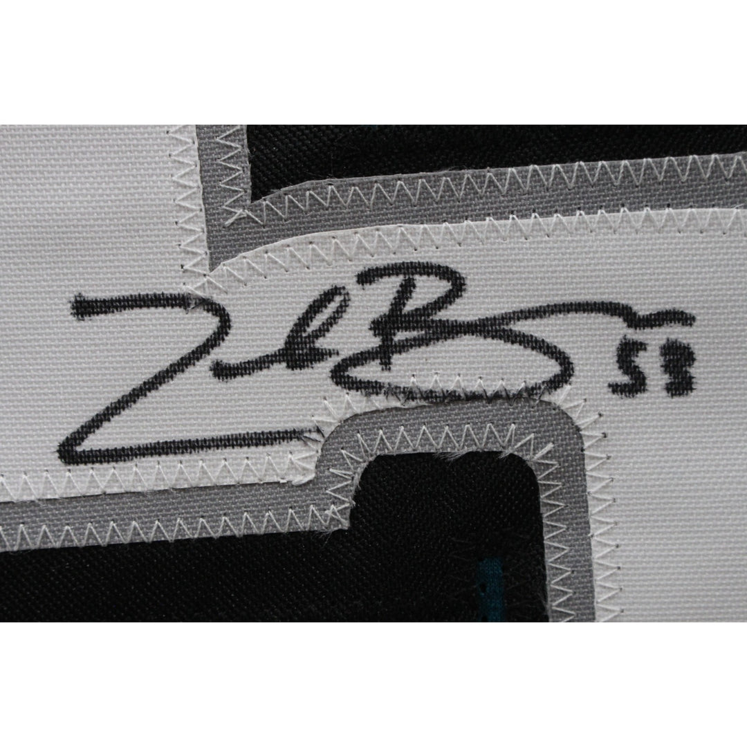 Zack Baun Autographed/Signed Pro Style sz XL Green Jersey Beckett Witness 50310