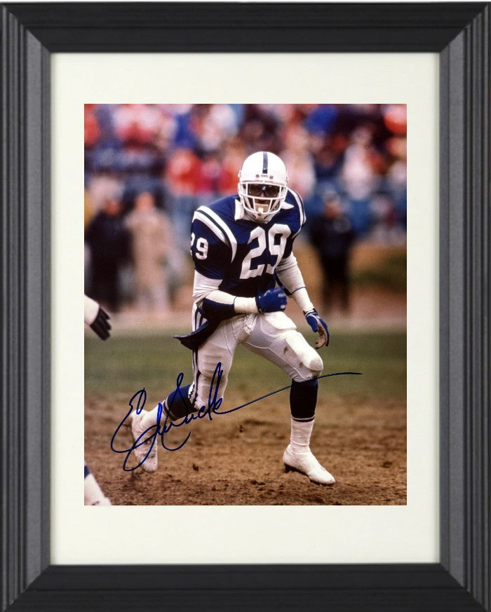 Eric Dickerson signed Indianapolis Colts 8x10 Photo Minor Dings Framed-COA (HOF)