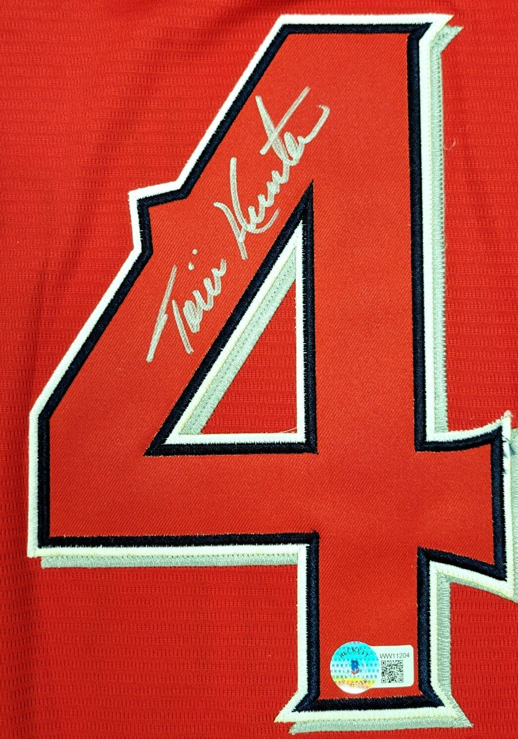 Torii Hunter signed Los Angeles Angels Jersey autograph ~ Beckett BAS Witness