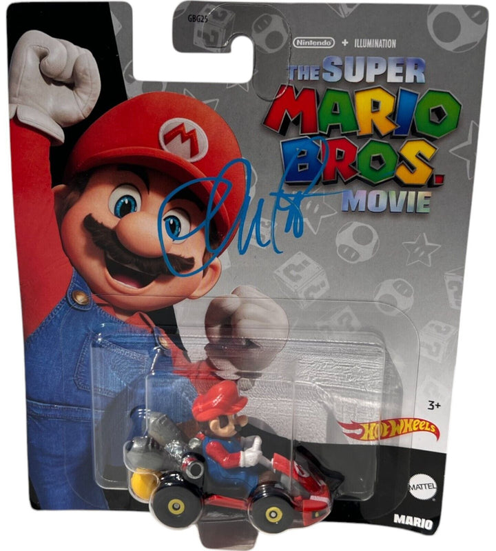 CHRIS PRATT SIGNED AUTOGRAPHED THE SUPER MARIO BROS MOVIE TOY HOT WHEEL JSA