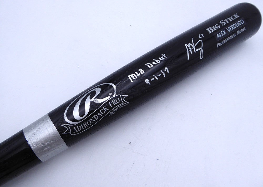 Alex Verdugo Signed Rawlings Bat Red Sox, Yankees "MLB Debut 9-1-17" Beckett