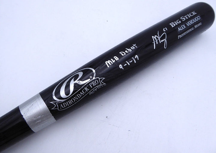 Alex Verdugo Signed Rawlings Bat Red Sox, Yankees "MLB Debut 9-1-17" Beckett