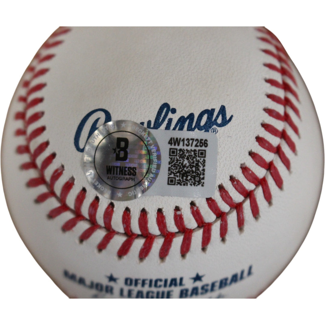 Eddie Murray Autographed Baltimore Orioles OML Baseball 3255 Hits Beckett 54635