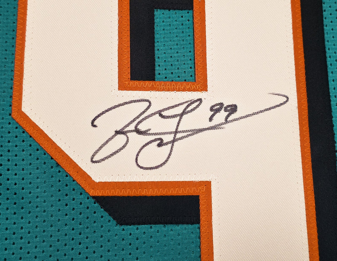 Miami Dolphins Jason Taylor Signed Teal Jersey Beckett Witness