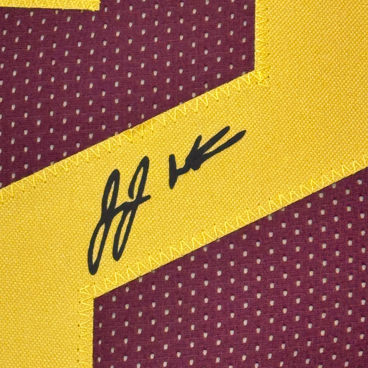Framed Facsimile Autographed Juju Watkins 35x39 Maroon Reprint Laser Auto Jersey
