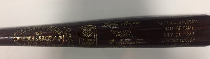 1947 Hall Of Fame Commemorative Brown HOF Bat /500 Carl Hubbell Lefty Grove