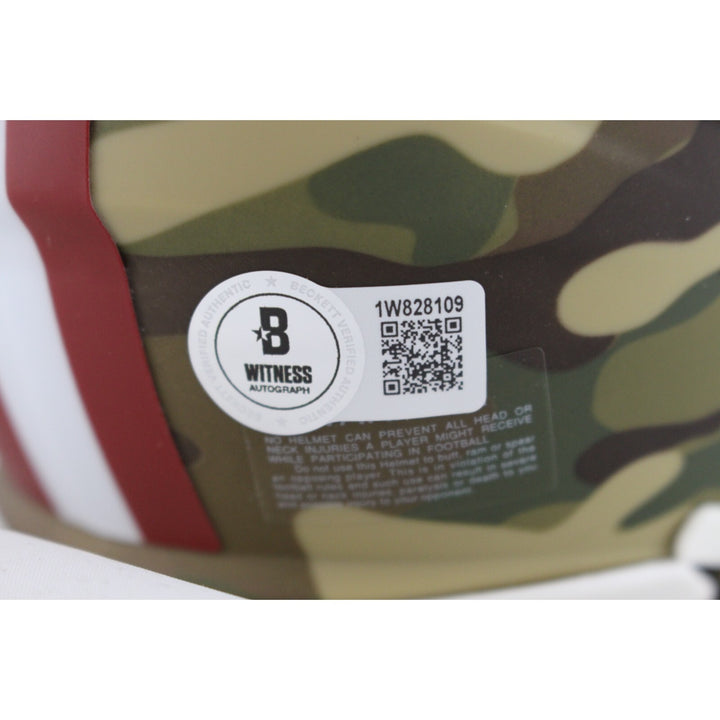 Patrick Willis Signed San Francisco 49ers Camo Mini Helmet HOF Beckett 48964