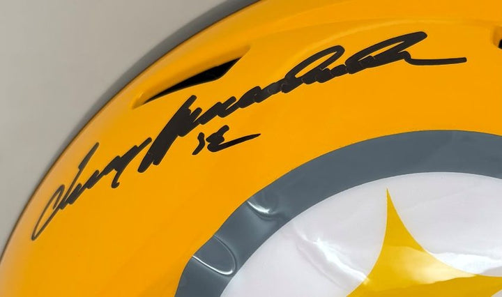 Terry Bradshaw Signed Steelers Full Size Yellow Speed Replica Helmet BAS