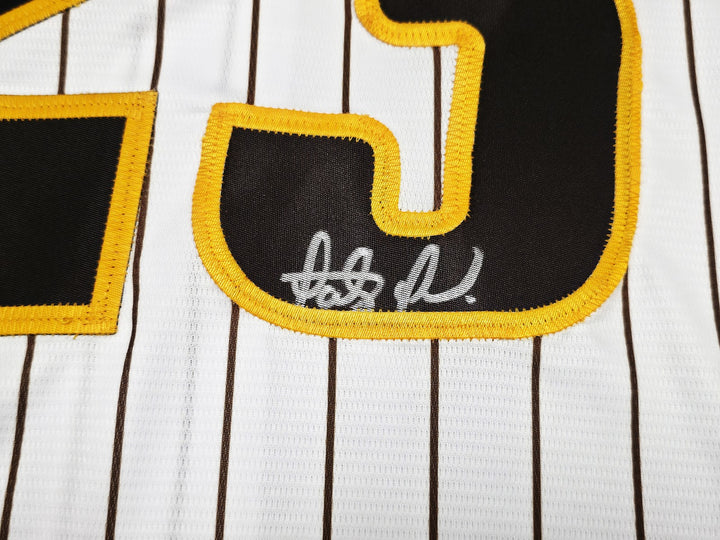 Padres Fernando Tatis Jr. Auto White Pinstripes Nike Jersey Size XL Beckett Wit