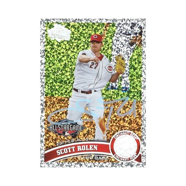 2011 Topps Update Series Scott Rolen Platinum Diamond Anniversary Autograph (CX Auth)