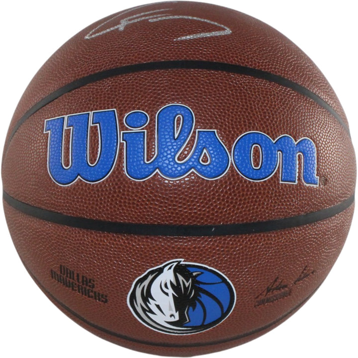 Cooper Flagg Autographed/Signed Dallas Mavericks Logo Basketball Beckett 56905