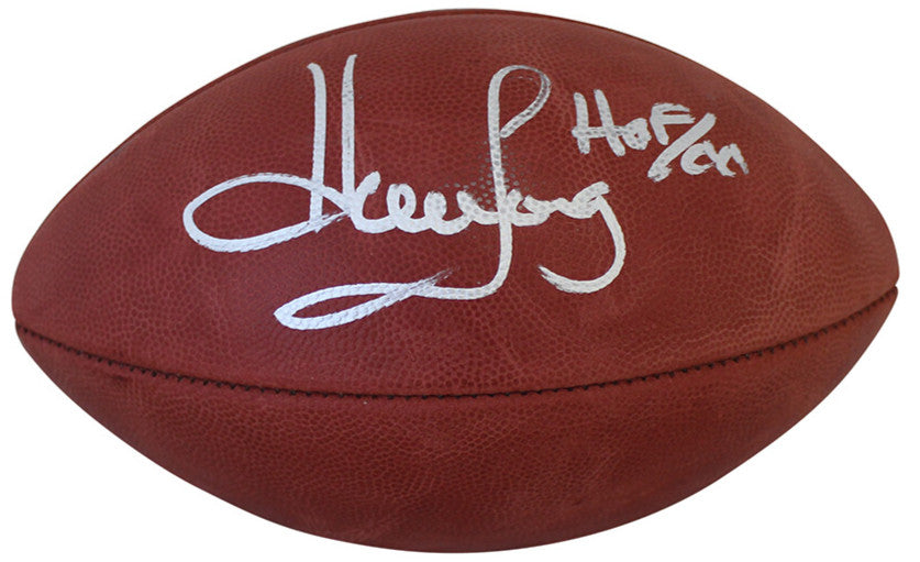 Howie Long Autographed Oakland Raiders Official Tagliabue Football HOF BAS 31456