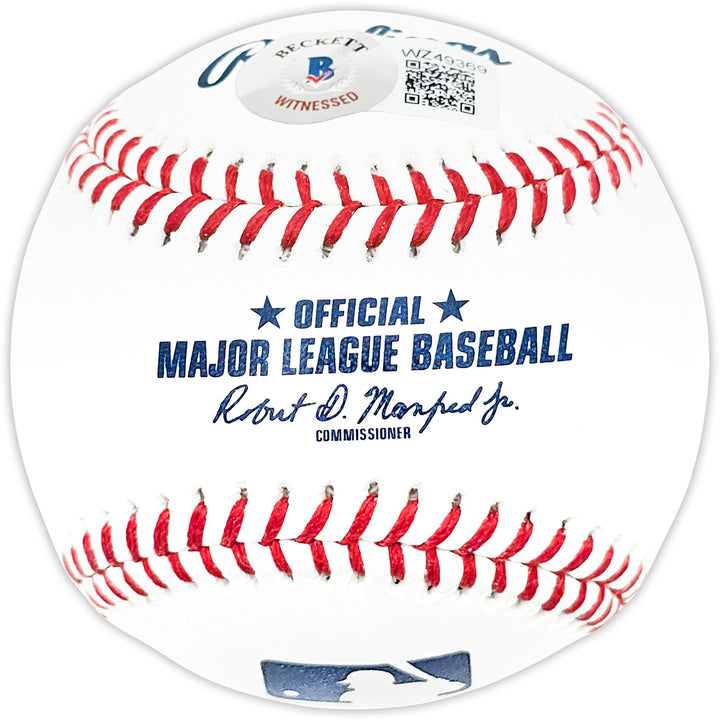 Cesar Geronimo Signed MLB Baseball Cincinnati Reds "Big Red Machine" Beckett Wit