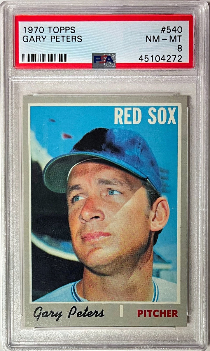 Gary Peters 1970 Topps Card #540- PSA Graded 8 NM-MT (Boston Red Sox)