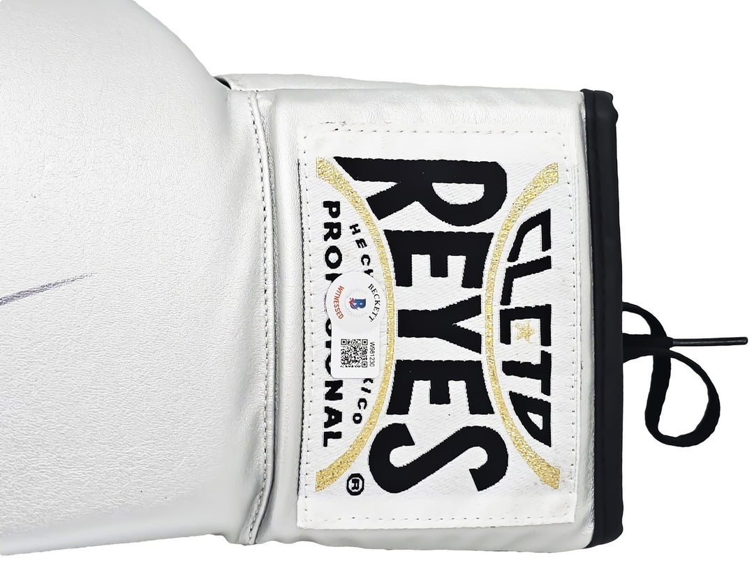 Michael B. Jordan Signed Silver Reyes Boxing Glove Left Handed LH Beckett Wit