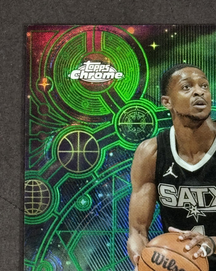 2025-26 Topps Chrome NBA De'Aaron Fox Chromographs Auto LE /99 SA Spurs