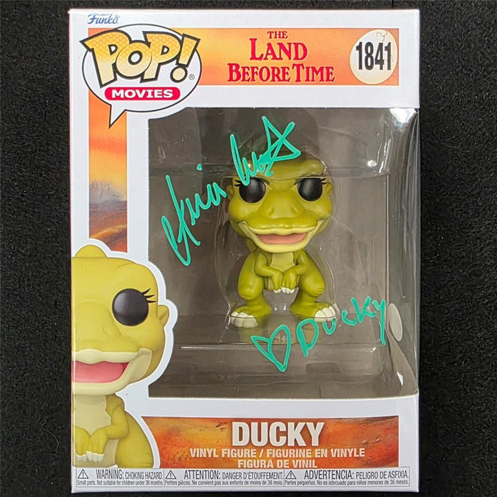 Aria Noelle Curzon signed "Ducky" Funko Pop 1841 Land Before Time autograph JSA
