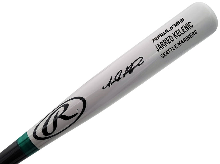 Jarred Kelenic Signed Gray Rawlings Game Model Bat Seattle Mariners Beckett