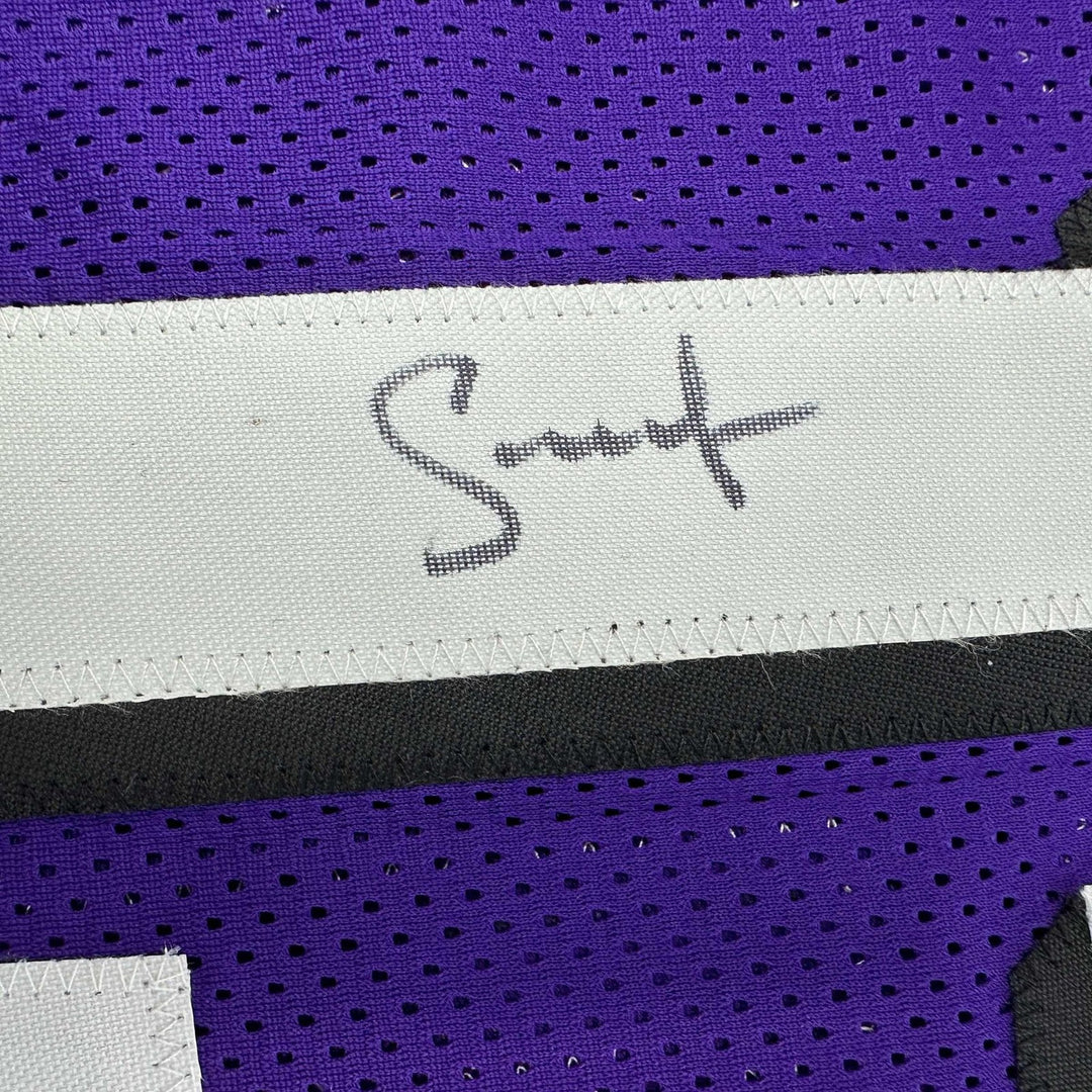 Autographed/Signed Steve Nash Phoenix Purple Jersey Beckett BAS COA