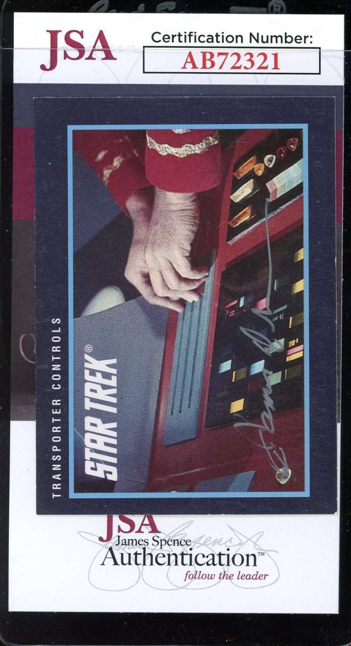 James Doohan JSA Coa Signed Star Trek Trading Card Autograph