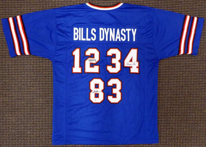 Bills Greats Auto Jersey 3 Sigs Jim Kelly, Thurman Thomas & Andre Reed Beckett