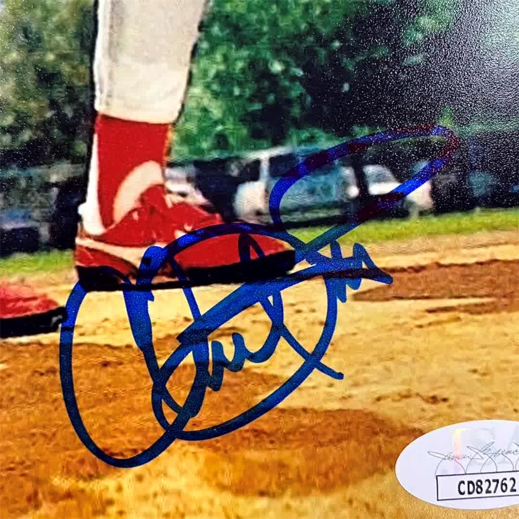 Jim Abbott ~ Mark Langston ~ Chuck Finley signed Angels 11x14 photo JSA COA auto