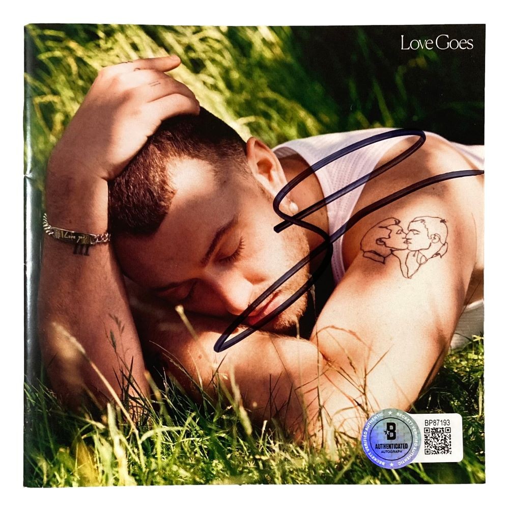 Sam Smith Signed Love Goes CD Booklet BAS