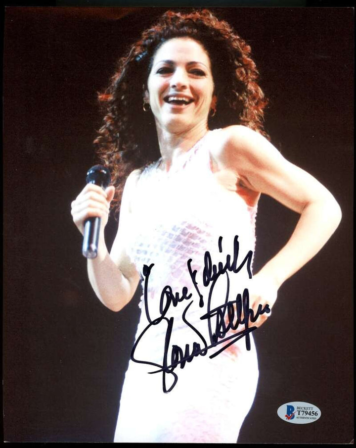 Gloria Estefan Beckett BAS Signed 8x10 Photo Autograph