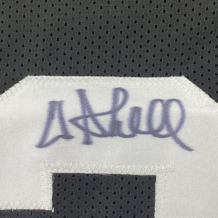 Framed Autographed/Signed Donnie Shell 33x42 Pittsburgh Black Jersey JSA COA