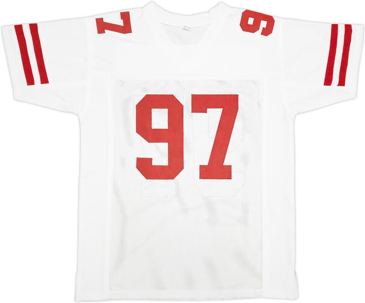 San Francisco 49ers Nick Bosa Autographed Signed White Jersey Beckett Wit