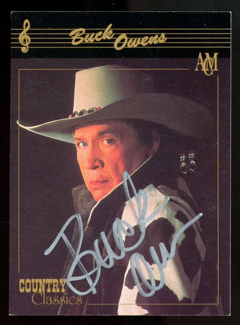 Buck Owens JSA Coa Signed 1992 ACM Country Classics Autograph