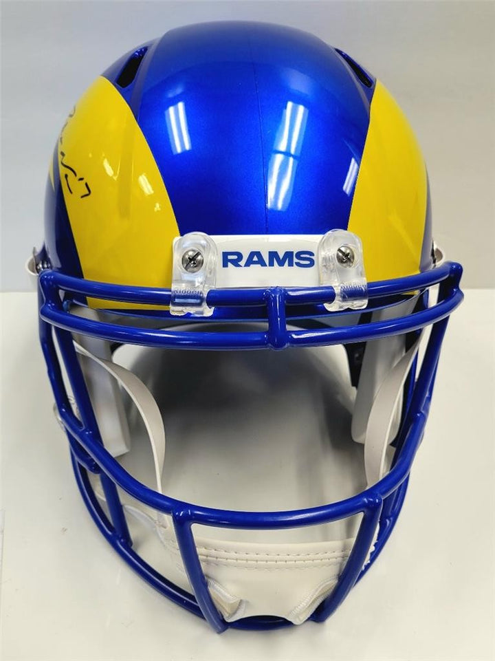 Puka Nacua signed LA Rams Replica Speed Full Size Helmet autograph ~ JSA