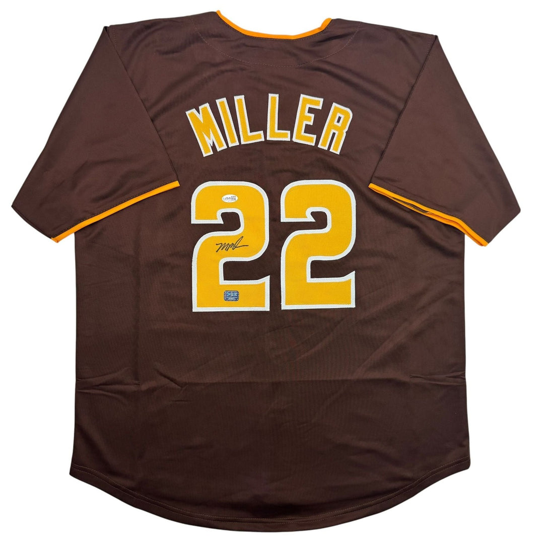 Autographed/Signed Mason Miller San Diego Brown Baseball Jersey JSA COA