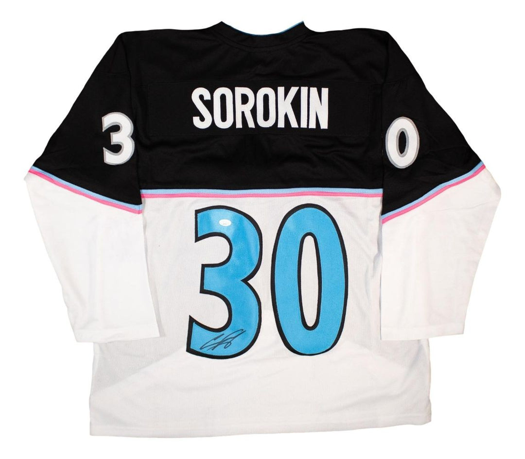 Ilya Sorokin New York Signed Alternate White Hockey Jersey JSA Hologram