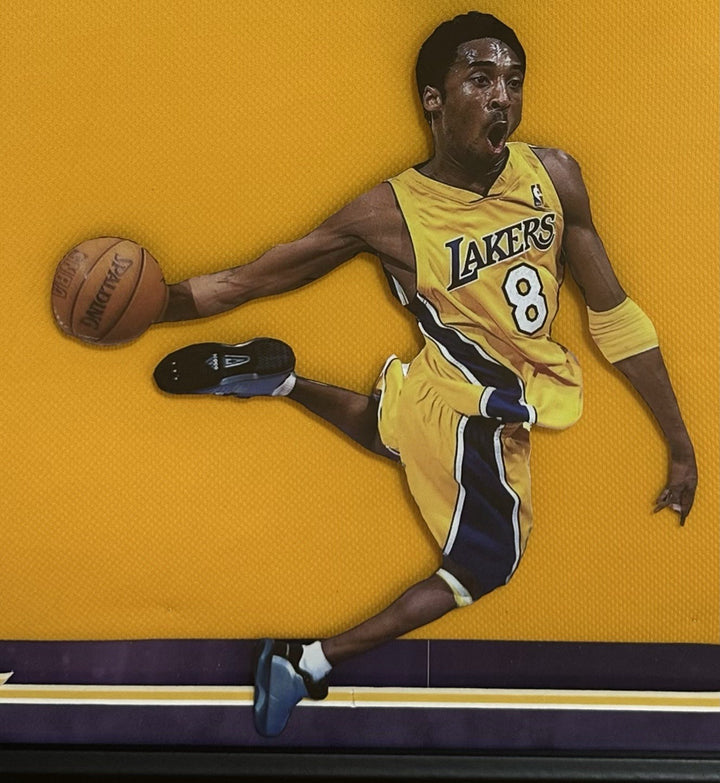 Kobe Bryant Signed Framed LA Lakers #8 Jersey 3D Rookie Autograph PSA LOA HOF