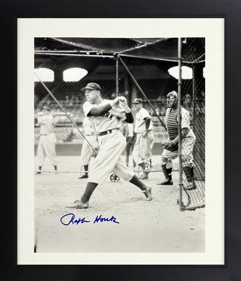 Ralph Houk signed New York Yankees 8x10 Photo Framed imperfect- COA (WS Champ)
