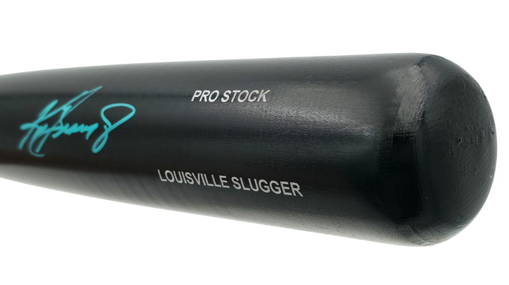 Ken Griffey Jr. Signed Black Louisville Slugger Pro Stock Bat Mariners