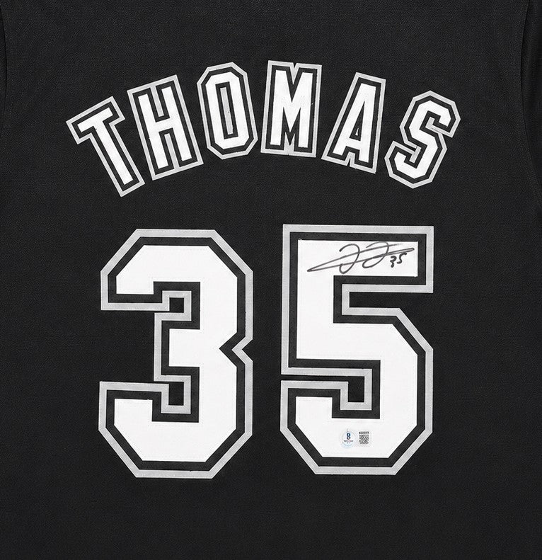 Chicago White Sox Frank Thomas Signed Black Jersey Beckett BAS QR