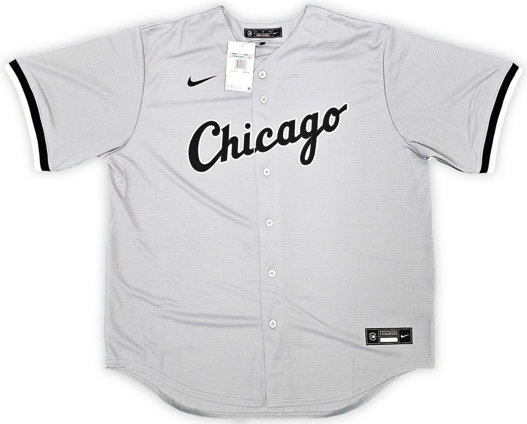 Chicago White Sox Bo Jackson Signed Gray Nike Jersey Size XL Beckett Wit