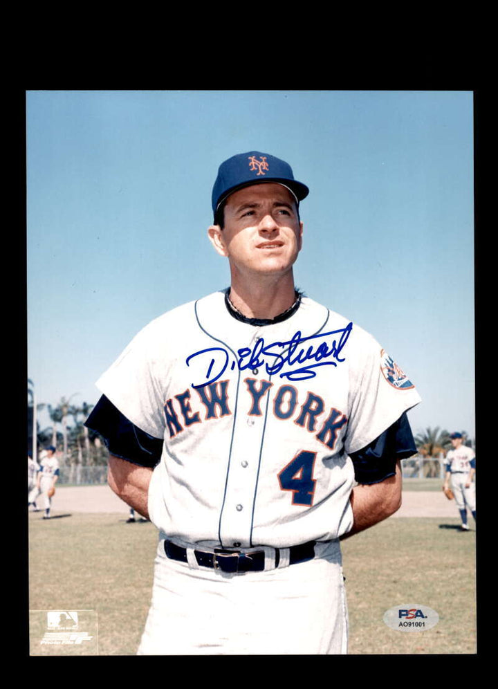Dick Stuart PSA DNA Signed 8x10 Photo Autograph Mets