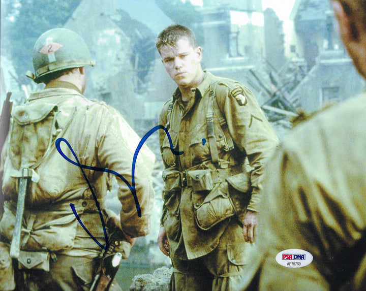 MATT DAMON SIGNED AUTOGRAPHED SAVING PRIVATE RYAN 8x10 PHOTO PSA/DNA J