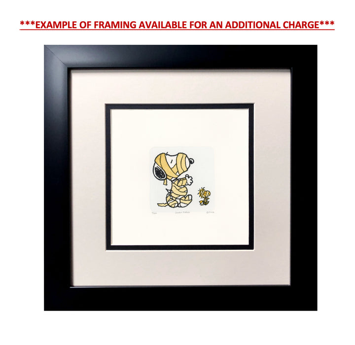 Snoopy Peanuts Art Sowa & Reiser #D/500 Hand Painted Etching Hands Up Dracula