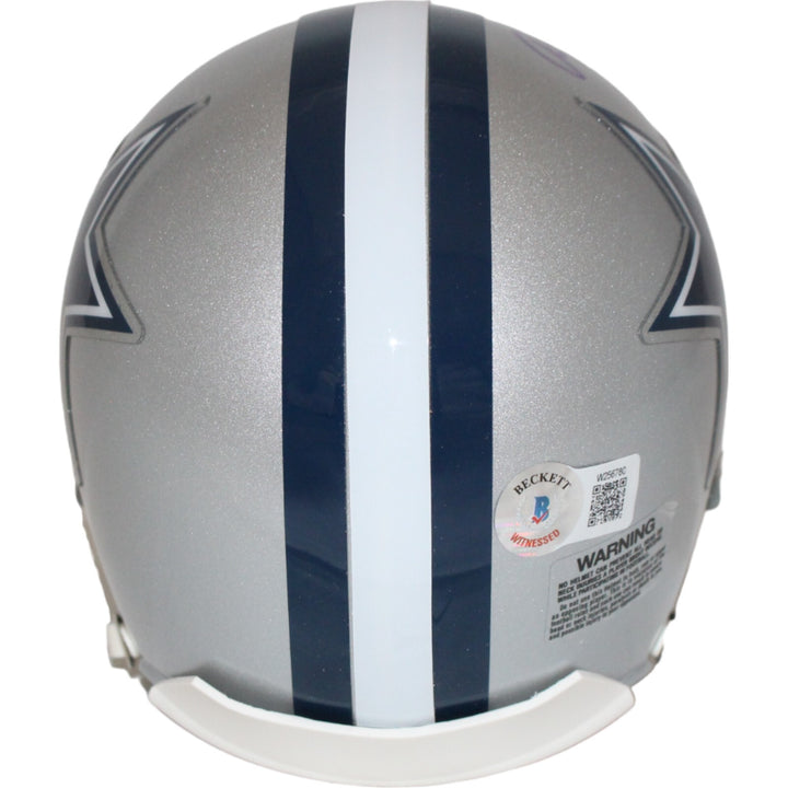 Roger Staubach Signed Dallas Cowboys Mini Helmet VSR4 HOF Beckett 43275
