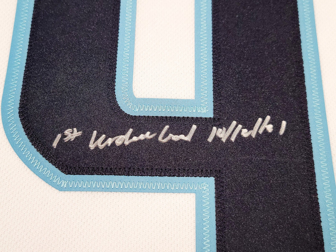 Kraken Ryan Donato Auto White Adidas Inaugural Jersey "1st Kraken Goal" Fanatics