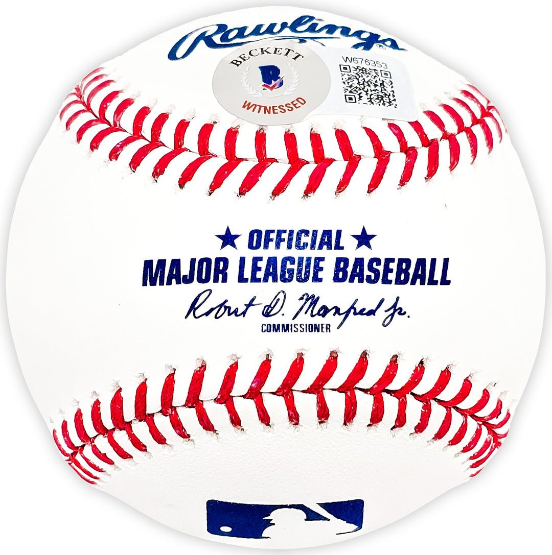 Francisco Alvarez Signed Official MLB Baseball New York Mets Beckett BAS Witness