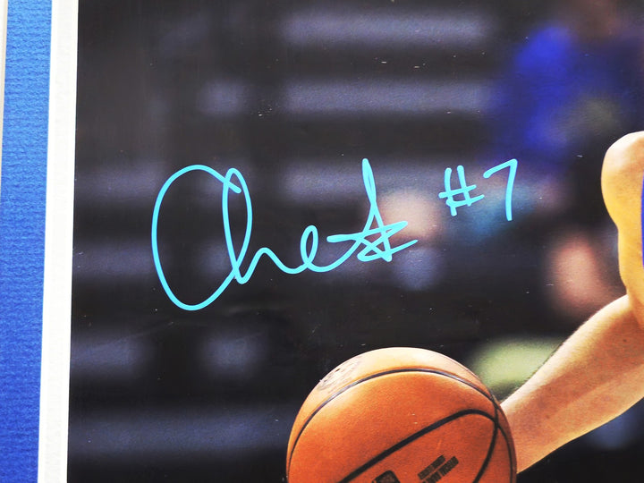 Chet Holmgren Signed Framed 16x20 Photo Thunder Beckett Wit #1W125997