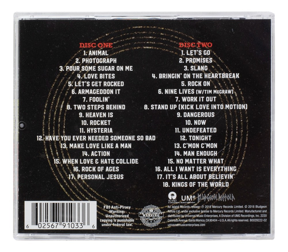 Joe Elliott Signed Def Leppard The Story So Far CD Booklet JSA ITP